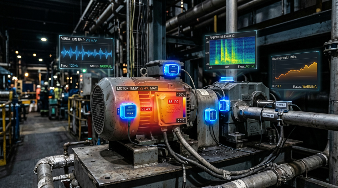 Sensores avanzados en mantenimiento: vibración, calor, ruido y diagnóstico de causa raíz